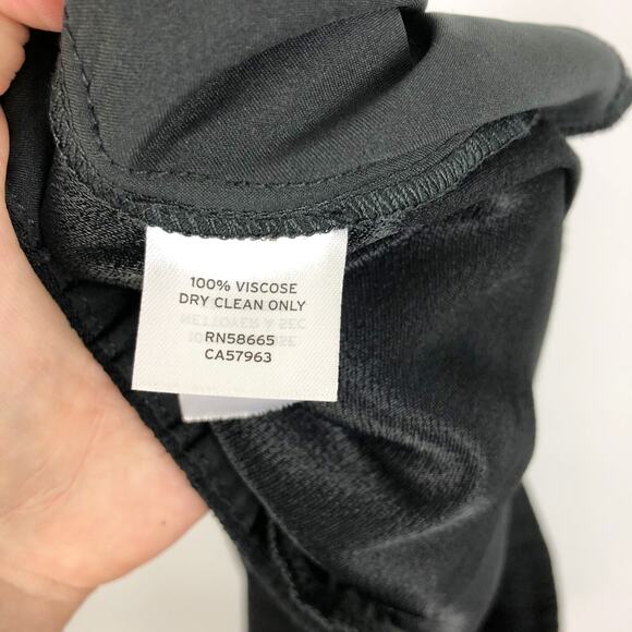 HALOGEN Women Ankle Pants Size 22 Black Flat Front Straight Leg Trousers NWOT - Picture 8 of 8